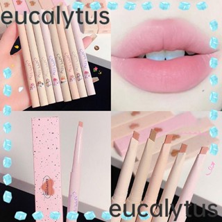 Eucalytus1 ปากกาลิปสติก ดินสอเขียนขอบปาก เรียบลื่น กันน้ํา ติดทนนาน ไม่ติดถ้วย