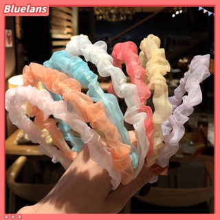 【 Bluelans 】ที่คาดผม ผ้าชีฟอง แบบบาง แฟชั่นสําหรับผู้หญิง