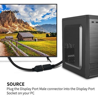 Tu สายเคเบิลอะแดปเตอร์ Dp1.2 8k 60hz 4k Hd ยืดหยุ่น คุณภาพสูง สําหรับแล็ปท็อป วิดีโอเกมมิ่ง