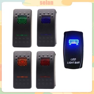 Sel สวิตช์โยกเปิดปิดไฟ LED SPST 5 Pin 12V 24V สําหรับเรือ รถยนต์ รถบ้าน