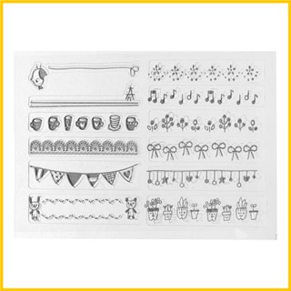 Zong แสตมป์ตรายางซิลิโคนใส ลายตัวโน้ตดนตรี สําหรับตกแต่งสมุดภาพ อัลบั้มรูป DIY