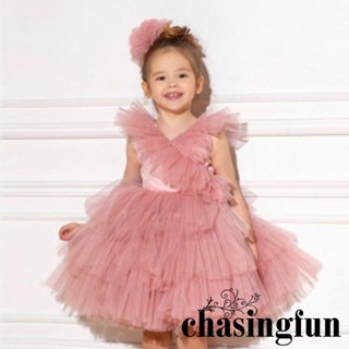 Chf-4-13 ปี เด็กผู้หญิง ชุดบอล ชั้นตาข่าย Tulle Tutu ชุดเจ้าหญิง และที่คาดผมน่ารัก สําหรับวันเกิด งานแต่งงาน