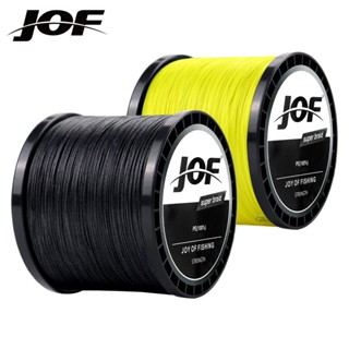 Jof สายเอ็นตกปลา แบบถัก 4 เส้น 300 500 1000 ม. 4 สี PE 100% สไตล์ญี่ปุ่น