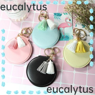 Eucalytus1 กระจกแต่งหน้า 2 หน้า หนัง PU แบบพกพา