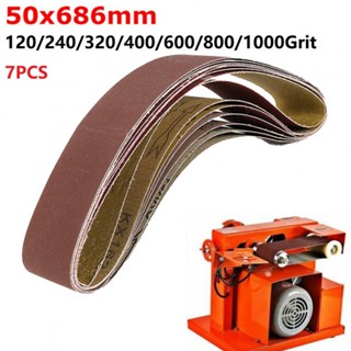 ⚡NEW 8⚡Sanding Belt 50x686mm Aluminum Oxide Abrasive Woodworking 120-1000 Grit