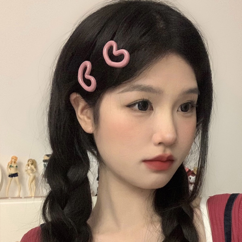 กิ๊บติดผม รูปดาว น่ารัก หวานแหวว / กิ๊บติดผม สีชมพู Y2K สําหรับผู้หญิง / กิ๊บติดผม เรียบง่าย / กิ๊บติดผม / เครื่องประดับผม หรูหรา / เครื่องประดับผมยอดนิยม