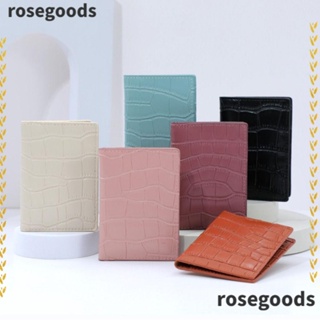 Rosegoods1 กระเป๋าสตางค์หนัง PU ใบเล็ก ใส่บัตรเครดิตได้ หลายตําแหน่ง แบบพกพา สําหรับผู้หญิง