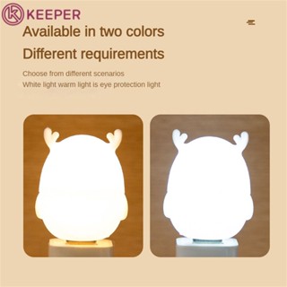 [READY STOCK] Deer Night Light Lamp Baby Room Led Energy Saving Lamp Cartoon Decoration Table Lamp For Kids Gift 【keeper】