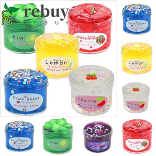 Rebuy ของเล่นดินน้ํามัน สไลม์ผลไม้ เนื้อนิ่ม เจลลี่นิ่ม ไม่เหนียวติด สีรุ้ง ของขวัญ สําหรับเด็ก