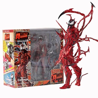 โมเดลฟิกเกอร์ Marvel Red Venom Carnage in Movie The Amazing SpiderMan BJD Joints ของเล่นสําหรับเด็ก