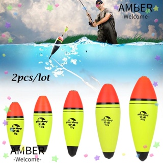 Amber โฟมลอยน้ํา พลาสติก Eva สําหรับตกปลา 2 ชิ้น ต่อล็อต