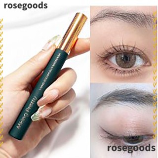 Rosegoods1 ที่ดัดขนตา สีน้ําตาล ดํา กันน้ํา เครื่องสําอางแต่งหน้า แฟชั่นสําหรับผู้หญิง