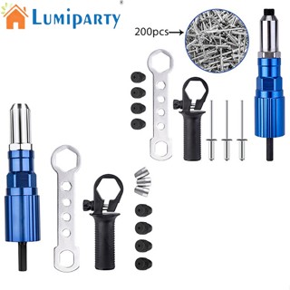 Lumiparty อะแดปเตอร์ปืนยิงหมุดไฟฟ้า ไร้สาย 2.4 มม.-4.8 มม. อุปกรณ์เสริม สําหรับงานไม้