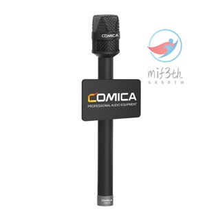 Comica HRM-S ไมโครโฟนสัมภาษณ์มือถือ สําหรับสมาร์ทโฟน 3.5 มม. TRRS Plug Cardioid Condenser Mic