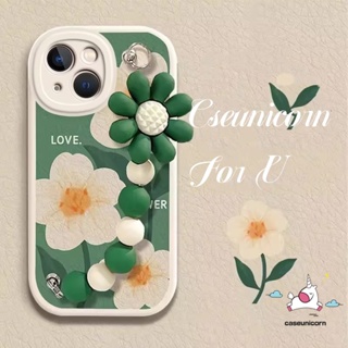 เคสโทรศัพท์มือถือแบบนิ่ม กันกระแทก ลายภาพวาดสีน้ํามัน รูปดอกไม้ พร้อมสายคล้องข้อมือ สําหรับ IPhone 7 6S XR 8 6 Plus X 13 11 14 12 Pro MAX 7Plus XS MAX SE 2020