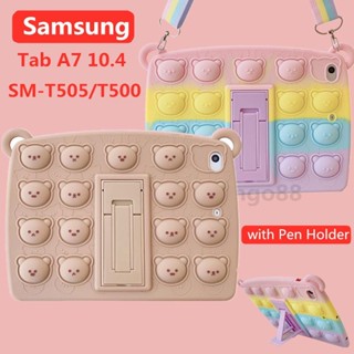 เคสแท็บเล็ต พร้อมสายคล้อง กันกระแทก สําหรับ Samsung Tab A7 2020 10.4 นิ้ว T505 T500