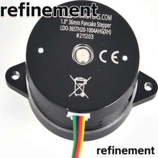 Refinement สเต็ปมอเตอร์ ทรงกลม ทองแดง เงิน พลาสติก ทนทาน ขนาดเล็ก สีดํา สําหรับเครื่องพิมพ์ Nema14