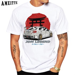 ใหม่ เสื้อยืดแขนสั้นลําลอง พิมพ์ลายรถยนต์ Civic Drive The Classic JDM White Impreza WRX STi สไตล์ญี่ปุ่น สําหรับผู้ชาย