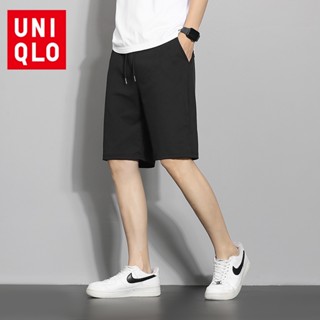 Uniqlo กางเกงขาสั้นลําลอง ผ้าเรยอน แบบบาง เหมาะกับการวิ่ง เดินชายหาด แฟชั่นฤดูร้อน สําหรับผู้ชาย ไซซ์ M-5XL 2023