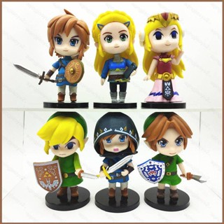 Hqy2 โมเดลฟิกเกอร์ The Legend of Zelda Princess Zelda ของเล่น สําหรับเด็ก เก็บสะสม 6 ชิ้น MY2