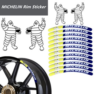 สติกเกอร์เรซิ่น ลายโลโก้ Michelin 3D ขนาด 10 นิ้ว 12 นิ้ว 13 นิ้ว 14 นิ้ว สําหรับติดตกแต่งขอบล้อรถมอเตอร์ไซค์ รถกระบะ หน้าต่าง