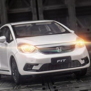 โมเดลรถยนต์โลหะ 1:32 Honda Fit SUV ของเล่นสําหรับเด็ก