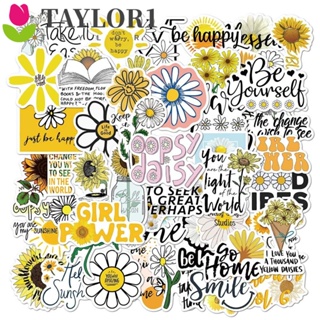 Taylor1 สติกเกอร์ ลายดอกเดซี่ สําหรับติดตกแต่งโทรศัพท์มือถือ กระเป๋าเดินทาง เครื่องเขียน กีตาร์