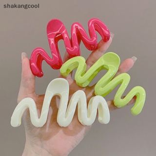 Shakangcool กิ๊บติดผมหางม้า รูปกรงเล็บปลาฉลาม ขนาดใหญ่ สไตล์วินเทจ สําหรับผู้หญิง