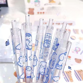 [Lovefix Pen] ปากกาเจล 24 ชั่วโมง ลายการ์ตูนหมี แบบแห้งเร็ว สําหรับนักเรียน สอบ