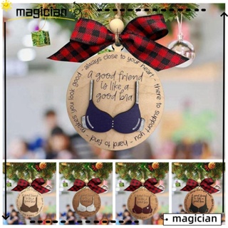 Mag จี้ไม้ รูปรถยนต์ A Good Friend is Like A Good Bra สําหรับตกแต่งต้นคริสต์มาส