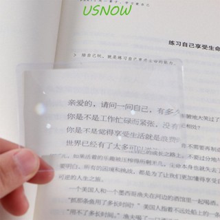 Usnow แว่นขยาย 10 ชิ้น ทําจากพลาสติก รูปทรงบัตรเครดิต แว่นขยาย แบบใส