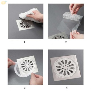 【VARSTR】Shower Drain 25 Pack Diameter 9cm Hair Catcher Mesh Waterproof Adhesive