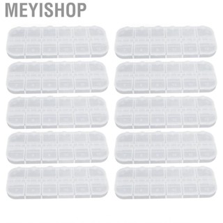 Meyishop 10 Pcs Plastic Jewelry Box Watertight Organizer Transparent