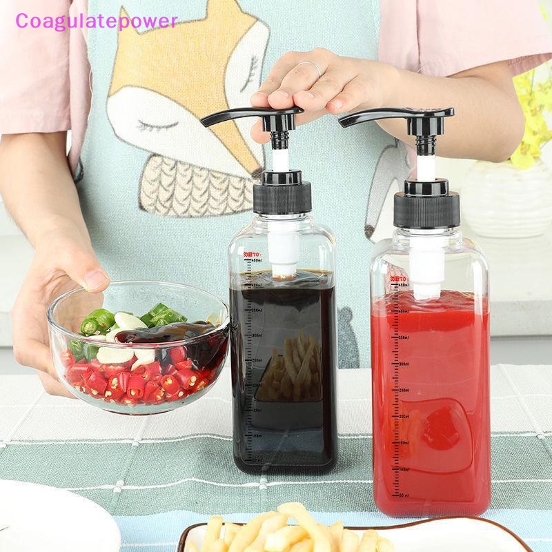 Coa 500ML/1000ML Liquid Dispenser ขนาดกาแฟน้ําเชื่อมขวดหยดปั๊มไฮดรอลิกหัวฉีดครัวน้ําผึ้ง Jar คอนเทนเนอร์ Wer