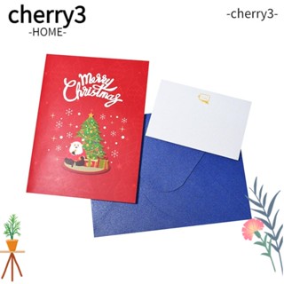 Cherry3 การ์ดอวยพร ลายต้นคริสต์มาส คนแก่ สร้างสรรค์ สําหรับเด็กผู้ชาย ผู้หญิง