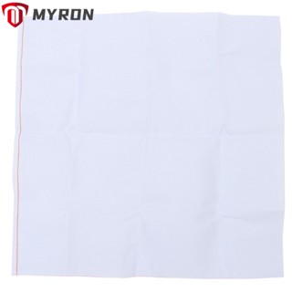Myron Aida ชุดปักครอสติช เข็มจุด สีขาว 19.6x19.6 นิ้ว 2 ชิ้น