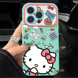 เคสโทรศัพท์มือถือ แบบนิ่ม ลายแมว Hello KT สําหรับ Apple Iphone 14promax 13pro 12 11 7p WYIT