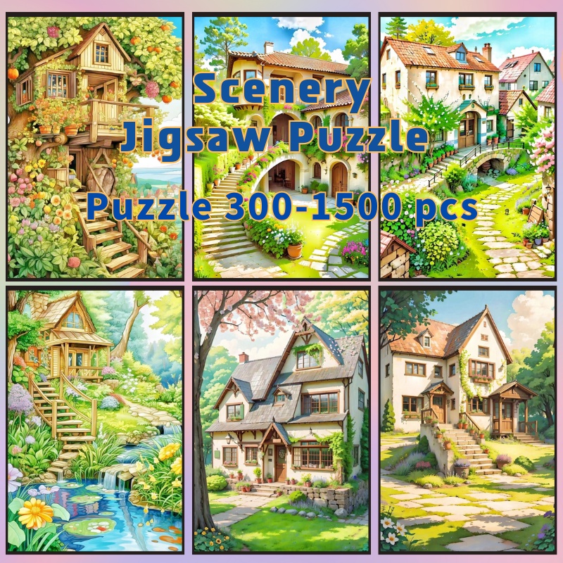 📣พร้อมส่ง📣【Scenery】jigsaw puzzle-จิ๊กซอว์-300-1000-ชิ้น- ชิ้นของเด็ก จิ๊กซอว์ไม้ 1000 ชิ้น จิ๊กซอว์ 1000 ชิ้นสำหรับผู้ใหญ่ จิ๊กซอ จิ๊กซอว์ 500 ชิ้น🧩24จิ๊กซอว์ 1000 ชิ้น สำหรับ ผู้ใหญ่ ตัวต่อจิ๊กซอว์ จิ๊กซอว์ การ์ตูน