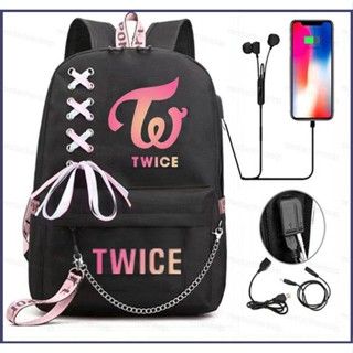 ใหม่ TWICE กระเป๋าเป้สะพายหลัง กระเป๋านักเรียน พิมพ์ลาย ความจุขนาดใหญ่ อเนกประสงค์ สําหรับผู้หญิง และผู้ชาย