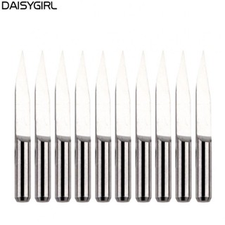 【DAISYG】Engraving Bit Router Tool 10 Piece 10pcs 20 Degree 20° 3.175mm Shank End Mill