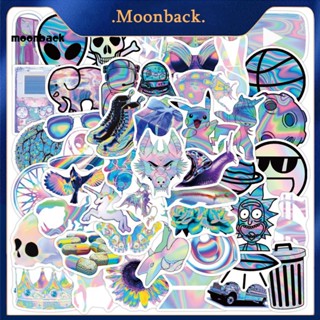 &lt;moonback&gt; สติกเกอร์ ลายสัตว์น่ารัก มีกาวในตัว ลอกออกได้ สําหรับติดตกแต่งสมุดภาพ DIY 50 ชิ้น ต่อชุด