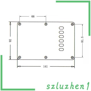 [Szluzhen1] แผ่นครอบด้านหลังปิ๊กการ์ด สีขาว สําหรับกีตาร์ไฟฟ้า ST SQ