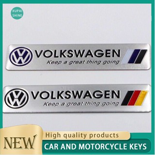 สติกเกอร์โลโก้โลหะ สําหรับติดตกแต่งกระเป๋าเดินทาง Volkswagen V/W Polo Tiguan Passat B5 B6 B7 Golf Mk6