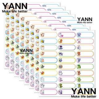 Yann1 สติกเกอร์ฉลากเขียนชื่อได้ กันน้ํา สําหรับเด็ก 150 ชิ้น ต่อถุง 2 ถุง