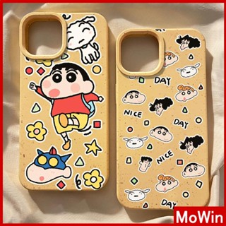 Mowin - เข้ากันได้สำหรับ เคสไอโฟน เคสไอโฟน11 เคส iphone 11 เป็นมิตรกับสิ่งแวดล้อมเคสสีเหลืองนุ่มกันกระแทกป้องกันน่ารักการ์ตูนเด็กลูกสุนัขเข้ากันได้กับ iPhone 13 Pro max 12 Pro Max 11 XR XS 7Plus 8Plus