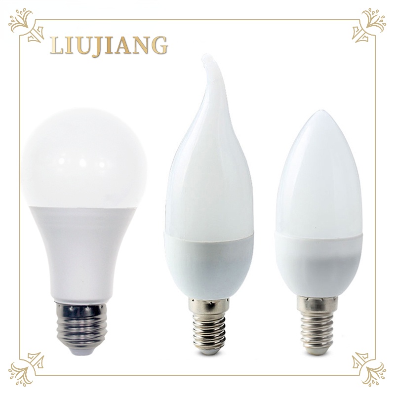 หลอดไฟ LED E27/E14 AC220-240V 3W-12W มีประสิทธิภาพพลังงาน tiết kiệm ป้องกันสายตา ไม่กระพริบ ความสว่างสูง สีขาวอบอุ่น 3000K/ขาวเย็น 6500K ชีวิตอายุยาว คุณภาพดี ง่ายต่อการติดตั้ง สำหรับสถานที่อยู่อาศัย สำนักงาน ร้านค้า โครงการอาคาร