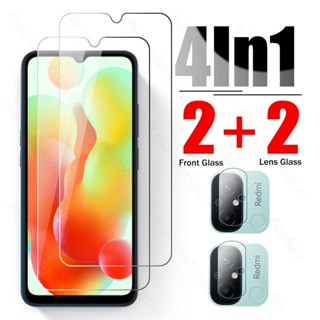 ฟิล์มกระจกนิรภัยกันรอยหน้าจอเลนส์กล้อง 4 In 1 สําหรับ Xiaomi Redmi 12C Redmi12C Readmi Redmy 12 C C12 4G 2023 6.71 นิ้ว