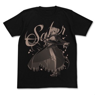 [S-5XL] เสื้อยืดแขนสั้น ผ้าฝ้ายแท้ พิมพ์ลายอนิเมะ Fate extra Last Encore Saiba สไตล์ญี่ปุ่น