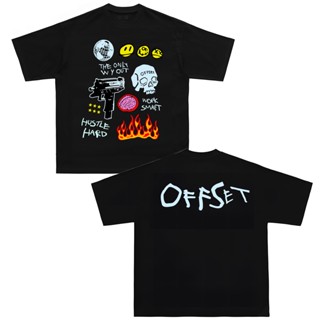 CLEARANCE SALE‼️Offset “Scattered” Tee (Black &amp; Off) T-Shirt_03