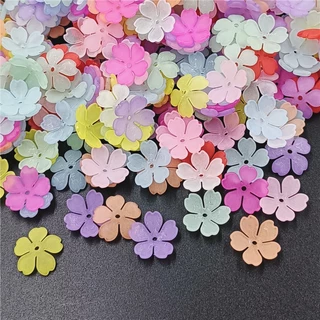 กลีบดอกไม้ 5 กลีบ แฮนด์เมด 50 ชิ้น สําหรับทําเครื่องประดับ ต่างหู ช่อดอกไม้ DIY